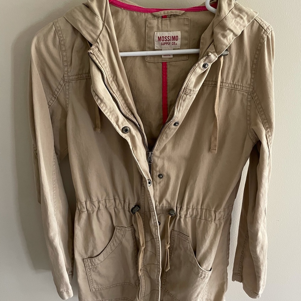 Tan mossimo utility jacket